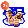 2x Bud Spencer & Terence Hill Duftbaum